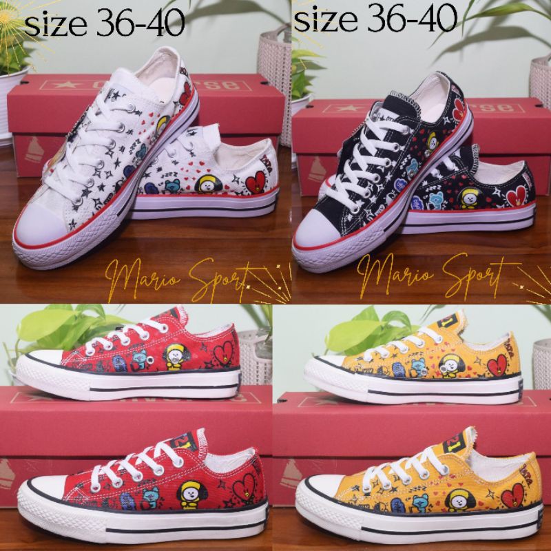 SEPATU SNEAKERS REMAJA DEWASA WANITA PEREMPUAN KETS CONVES CASUAL BAHAN KANVAS 36-40
