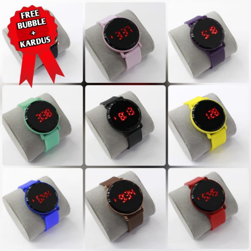 [B.LI_Jm30] Jam Tangan Led Digital Wanita Bulat Murah