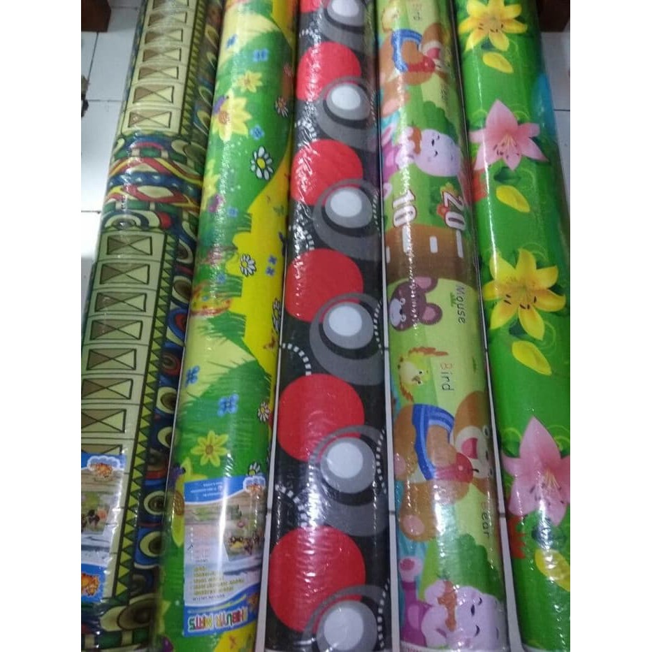 karpet spons tikar lantai motif bolak balik 5mm - Animasi