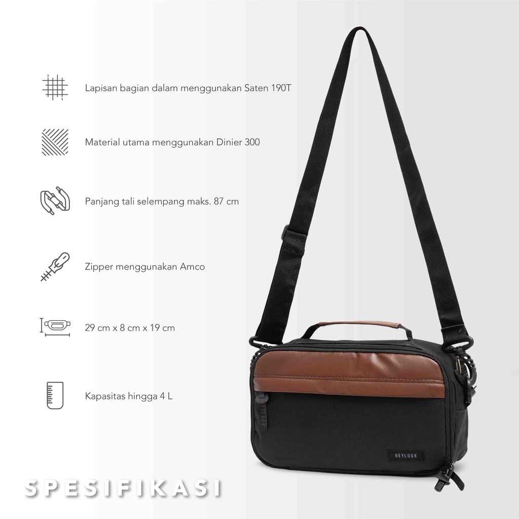 HEYLOOK Project - Tas Selempang Pria Sling Bag FOSTER Waist Bag Organizer Bag Distro Pria