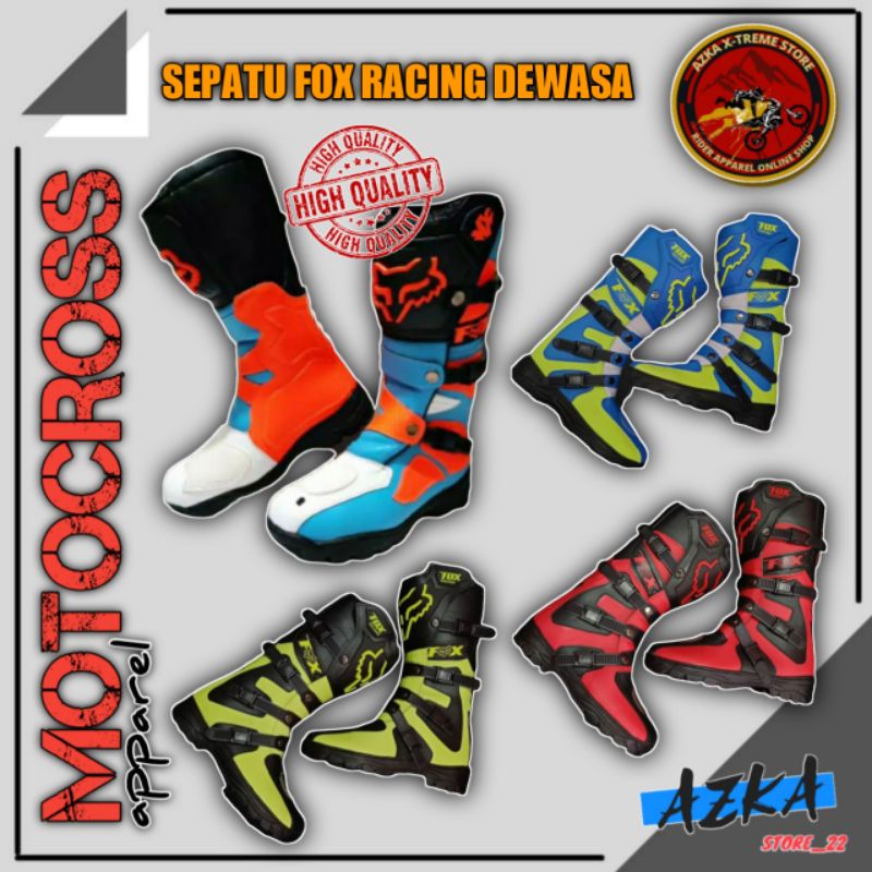 SEPATU TRAIL FOX RACING MOTOCROSS TRABAS OFFROAD