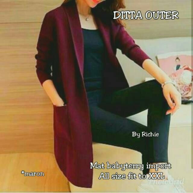 DITTA OUTER//OUTER TERBARU//BAJU MURAH