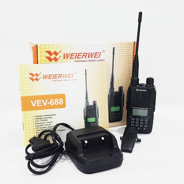 Ht Weierwei VEV-688 Frekuensi Vhf 136-174 Mhz