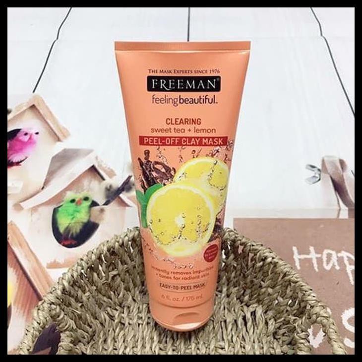 Freeman Sweet Tea Lemon Peel Away Clay Mask Shopee Indonesia
