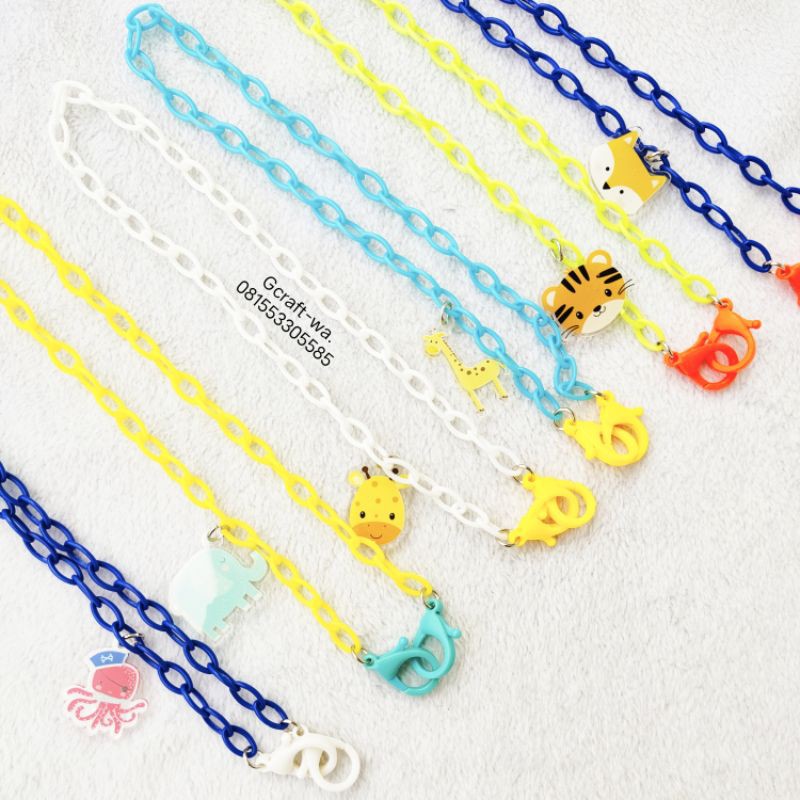Kalung masker anak rantai akrilik A