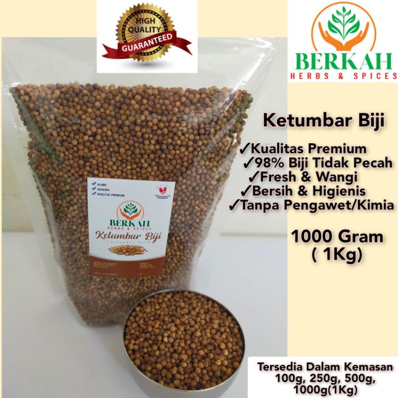 

Ketumbar Hitam Biji Asli 1000gr 1kg / Biji Ketumbar / Rempah Jsr Coriander Seed Kualitas Premium