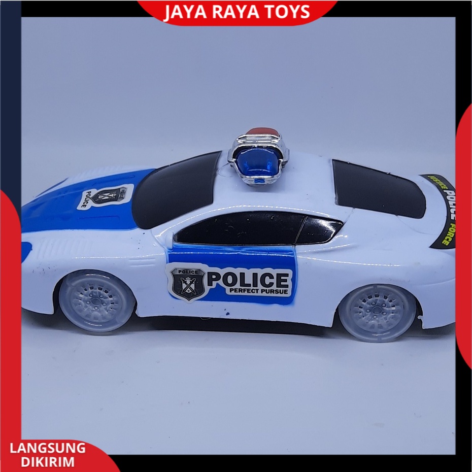 (PROMO) Mobil Polisi Ban Nyala Musik Lampu Police Car Mainan Anak Mobilan Polisi Baterai Termurah