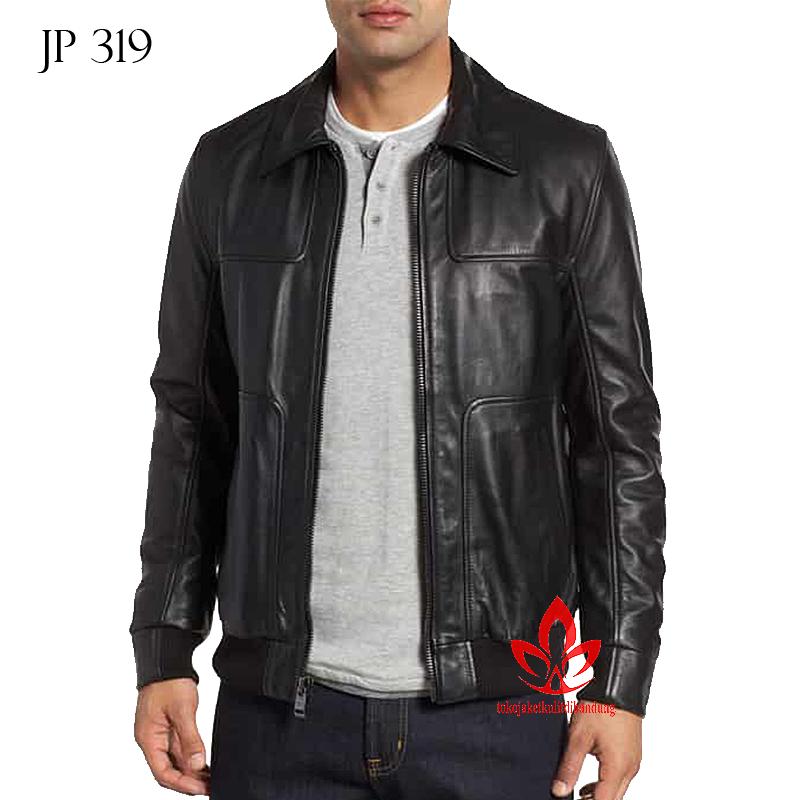 (COD) Jaket Semi Kulit Super Xxl Kulit Premium Sintetis Pria - JP 319