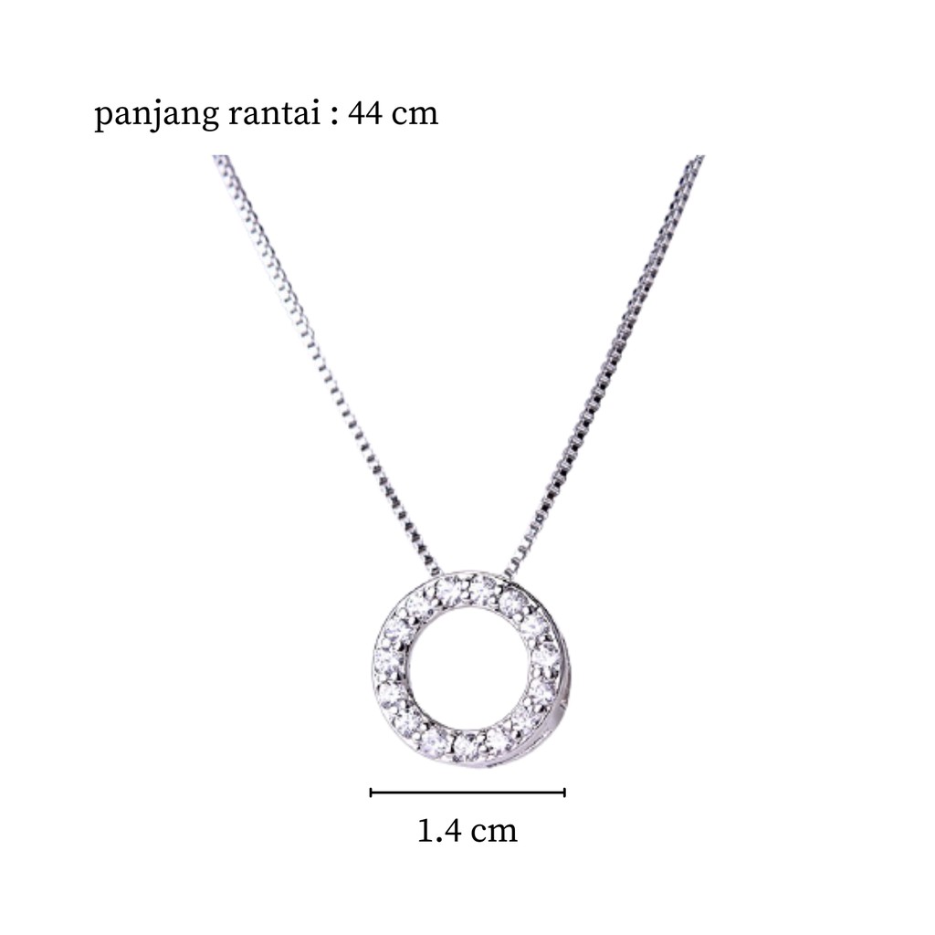 Ring Necklace / Kalung Titanium / Kalung Wanita / Kalung Anti Karat