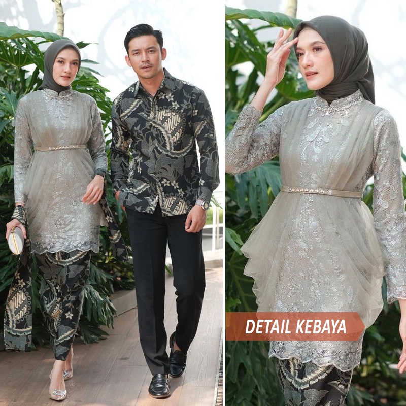 Kebaya Madina / Kebaya brukat modern / Kebaya couple / Kebaya couple pasangan terbaru 2022 / Kebaya 