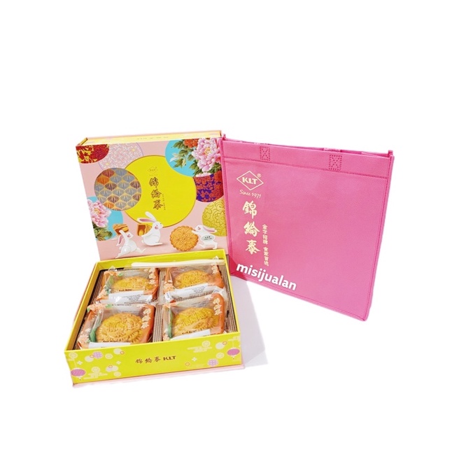 Kam Lun Tai Malaysia Mooncake Kue Bulan isi 4 Hampers Parcel Giftbox Halal