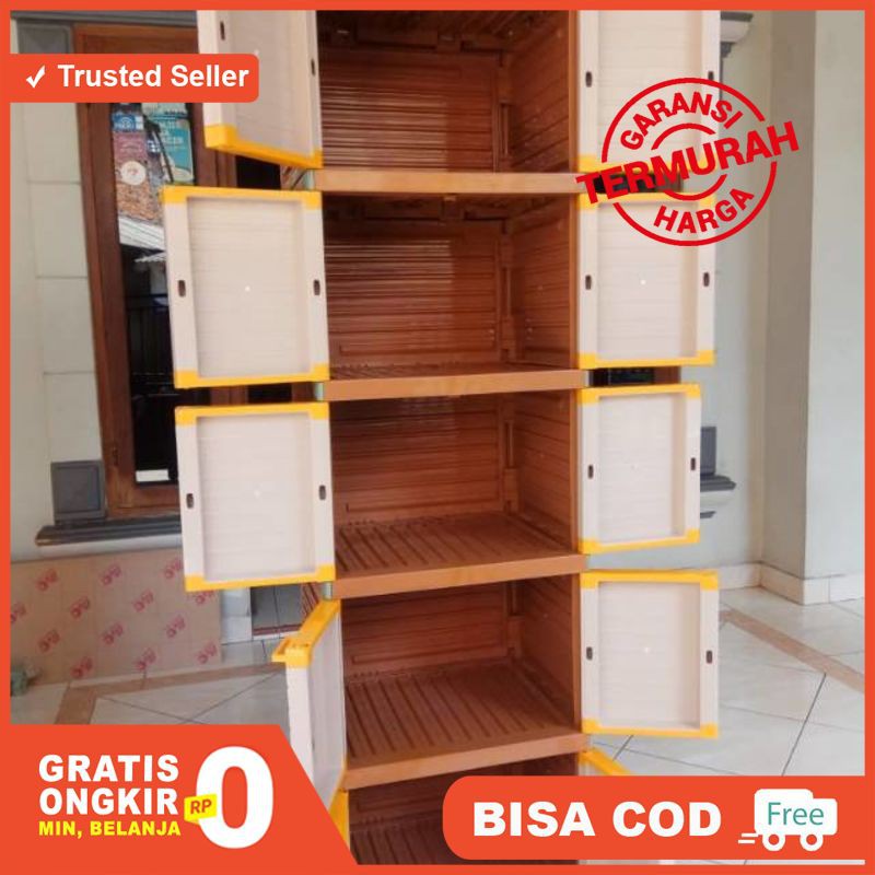 Lemari plastik mini club 5 susun WSP BERKUALITAS