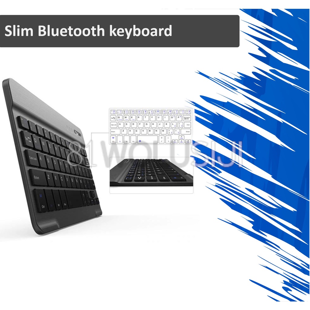 Slim wireless bluetooth Keyboard - Rechargable