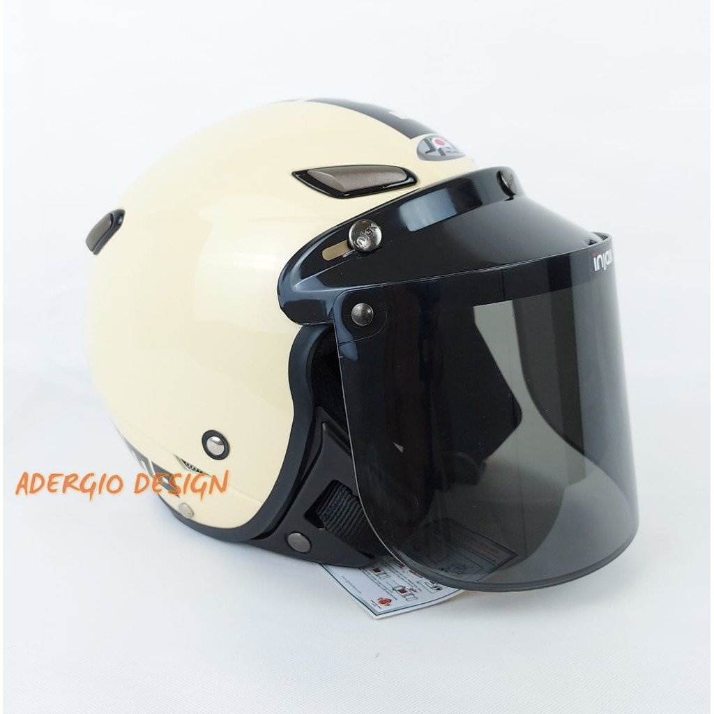 Helm Motor SNI Bogo JPN Momo 07 Cream Glossy Full Cat Helm Motor SNI Bogo JPN Momo 07 Cream Glossy Full Cat