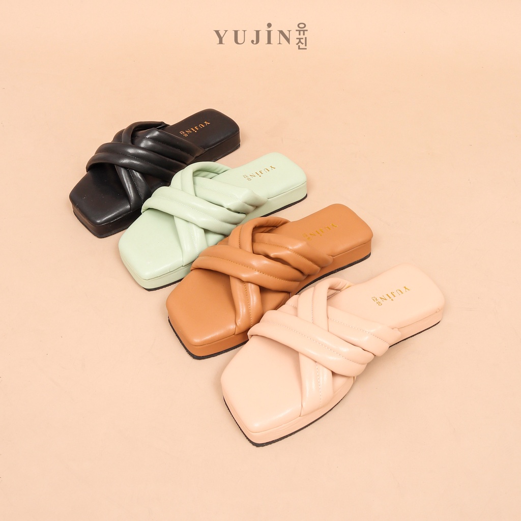 YUJIN Sendal Platform Wanita Haruka Korean Fashion Sandals