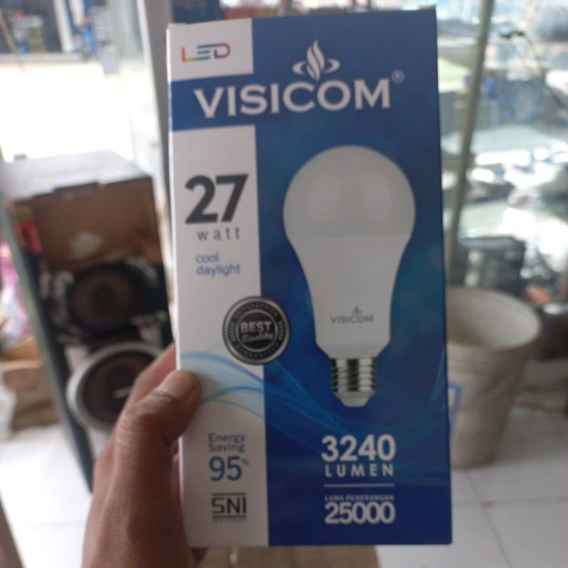 Lampu Visicom 27 Watt LED BULB lumen 3240