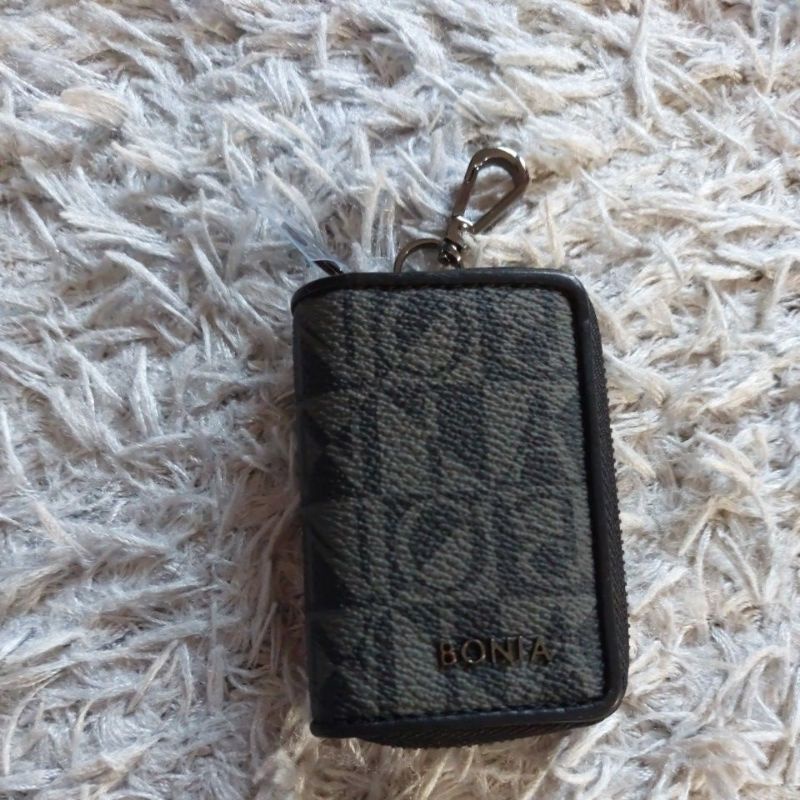 Bonia Original dompet kunci monogram hitam