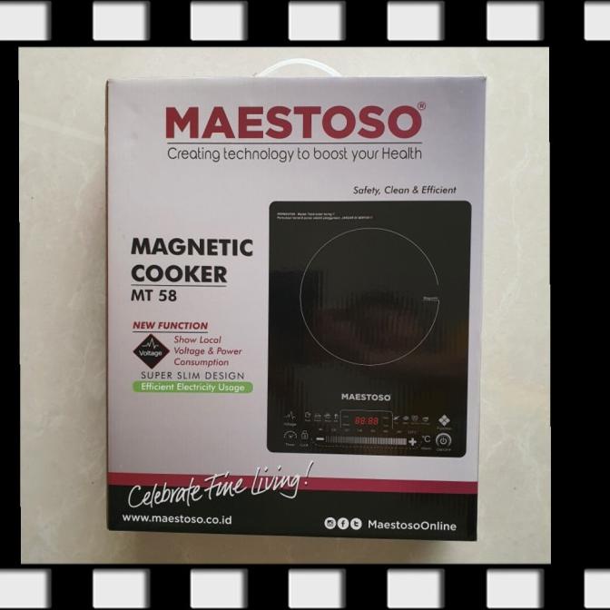 Kompor Listrik Maestoso Magnetic Cooker Mt 58 Wsmn2A_W3D