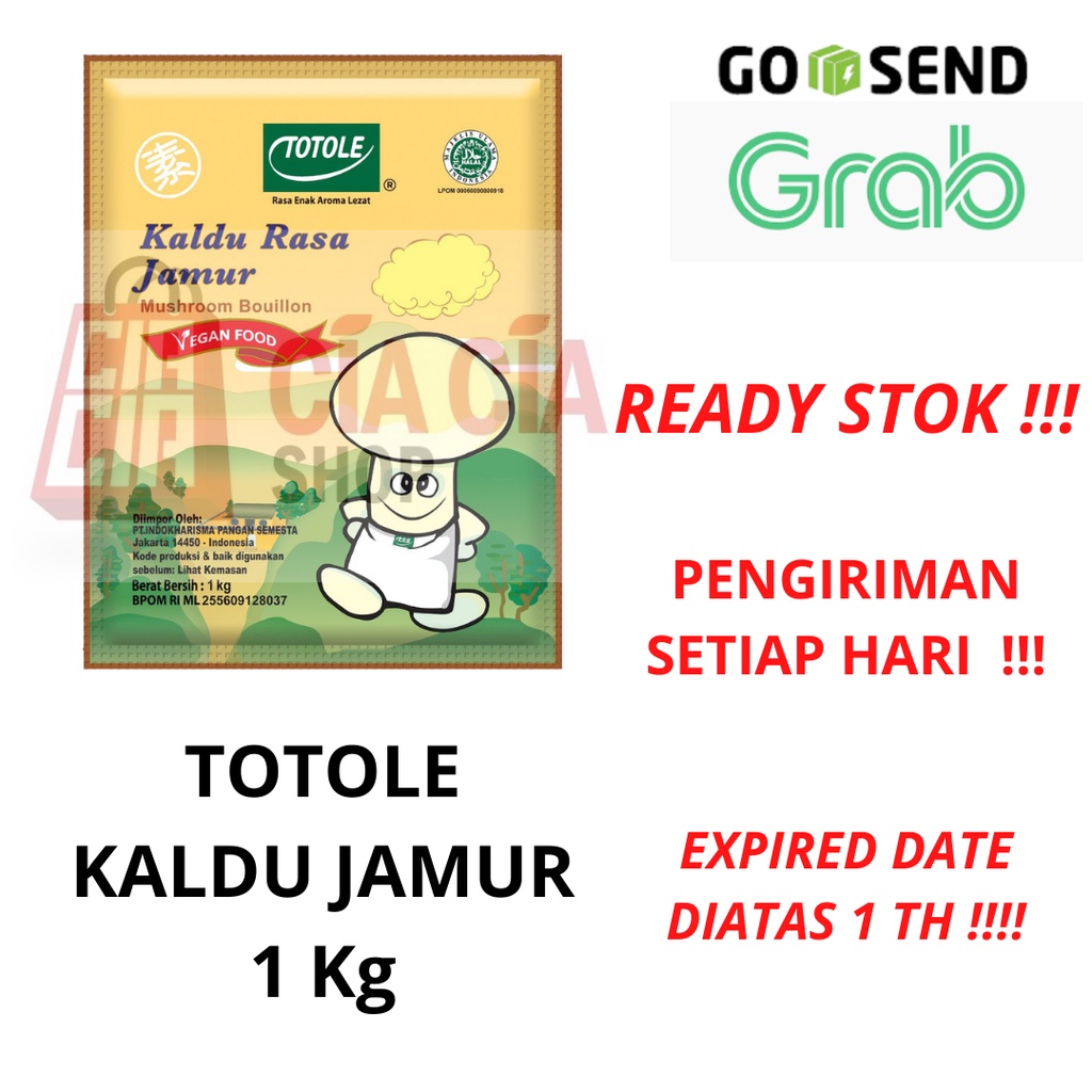 Totole Kaldu Jamur 1kg Halal MUI Bumbu Totole Rasa Jamur 1000 gram