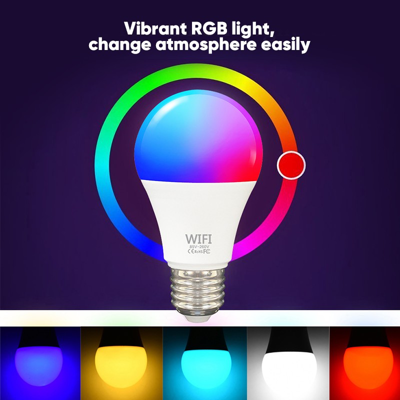 Bepop Smart LED Light Bulb RGB Lampu Bohlam 12W Wifi Wireless APP Control Home Automation