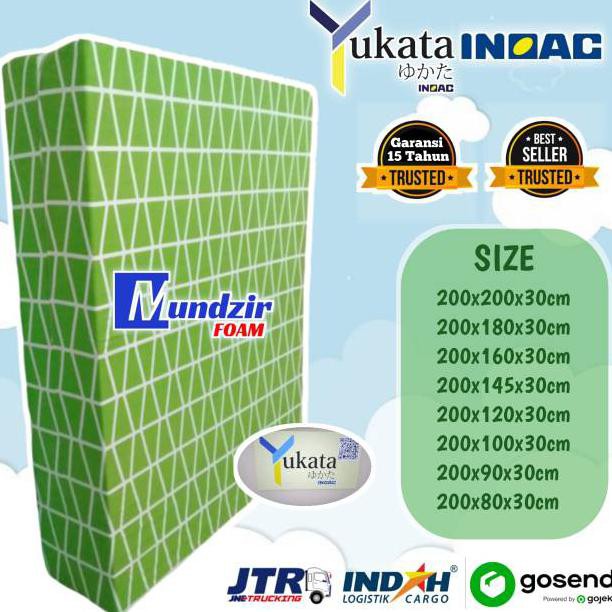 ( BISA COD ) Kasur Busa Inoac Yukata Tebal 30 cm Type Custom Original Asli Garansi 15 tahun FREE