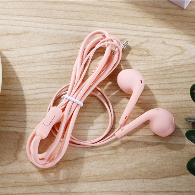 Vivi Headset Earphone Earbuds Sport Kabel Super Bass Jack 3.5mm Dengan Microphone Built-In