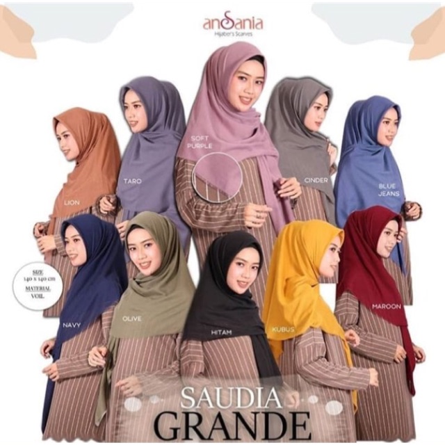 SAUDIA GRANDE / JILBAB JUMBO / SEGIEMPAT JUMBO