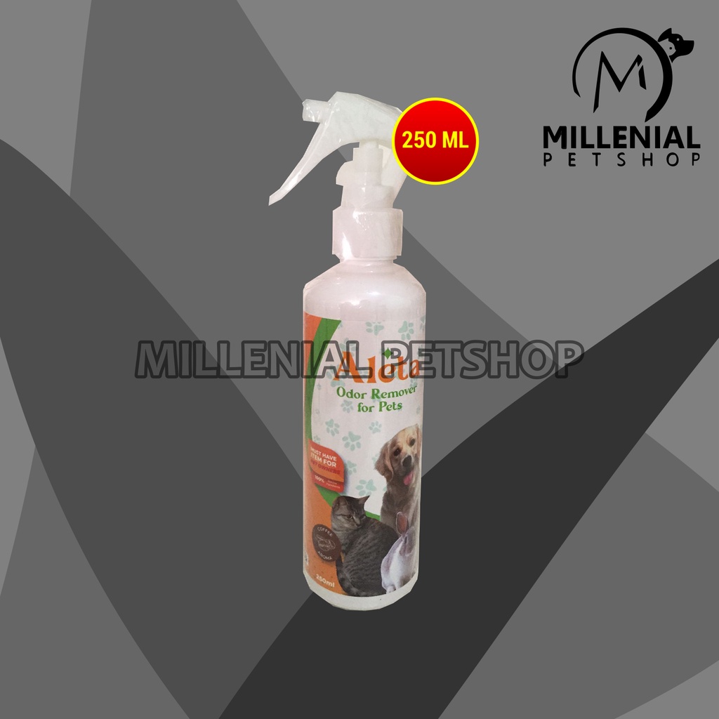 Aleta Pet Odor Remove Penghilang Bau Pipis Kandang Kucing Anjing 250ML