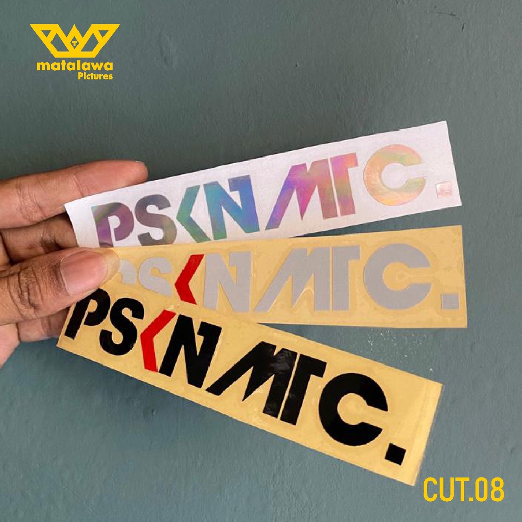 Cutting Sticker PSKNMTC Pasukan Matic Original Aksesoris Motor Stiker Lis Variasi Hologram Laser Kro