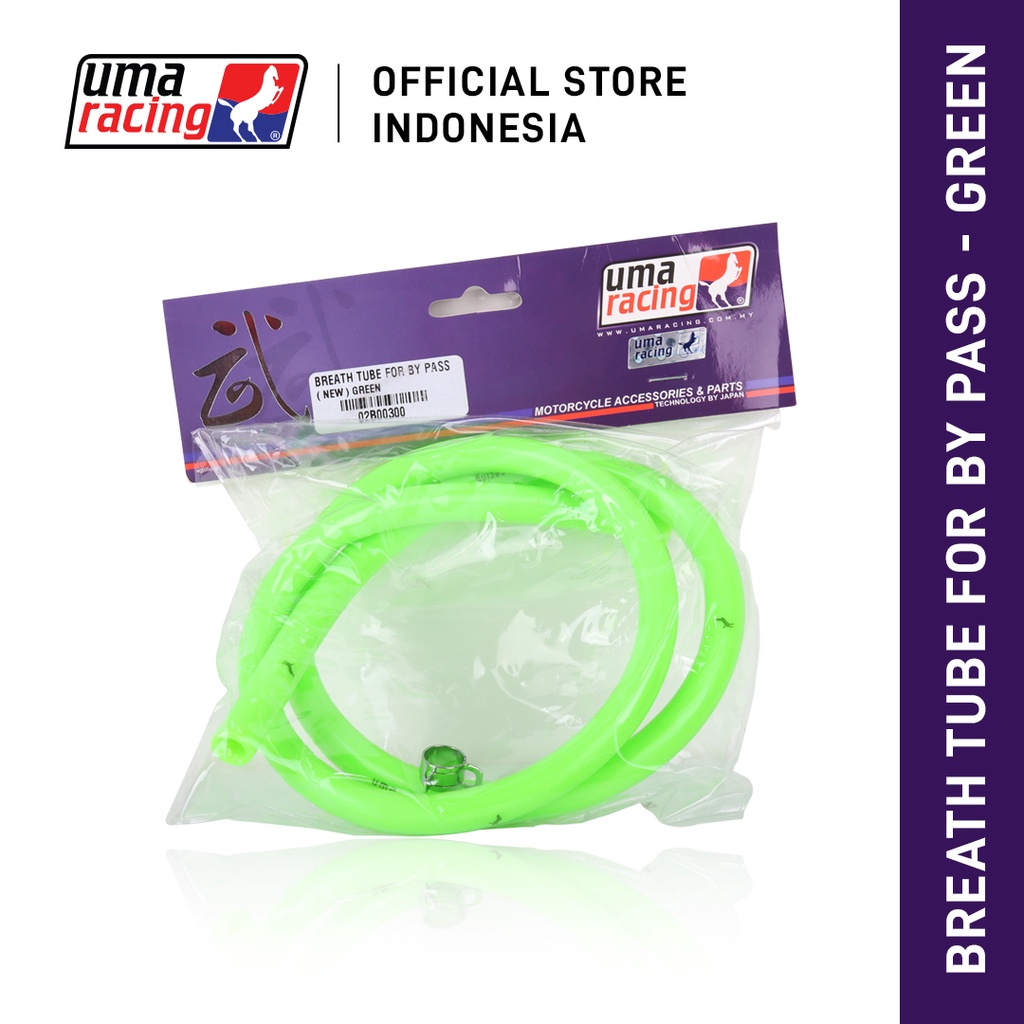 Uma Racing - SELANG HAWA / BREATH TUBE FOR BY PASS (NEW) - GREEN [ 02B00300 ]