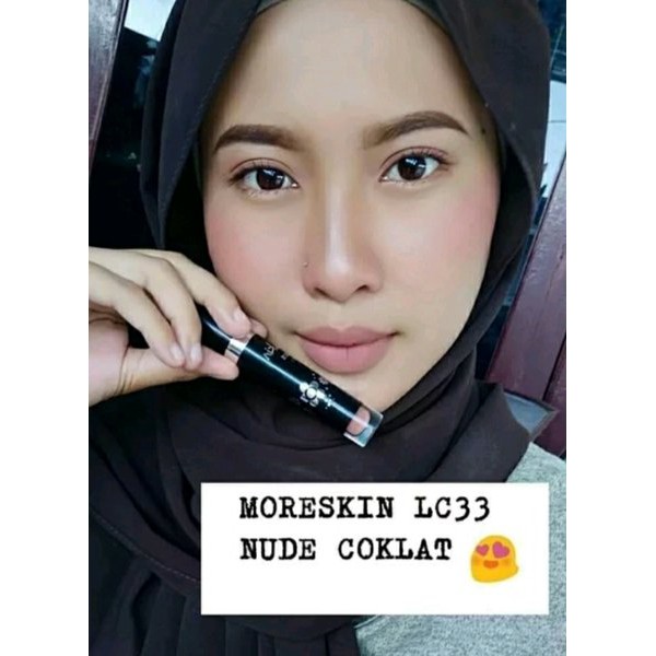 LIPSTIK MORESKIN NASA LC33 COKLAT NUDE KALEM LIPSTIK MATTE NASA PRODUK ASLI 100% ORI