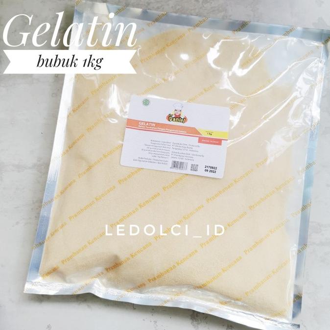 

GELATIN HALAL BUBUK GELATINE POWDER GELATIN SAPI 1 KG (BUKAN REPACK) ---NEW---