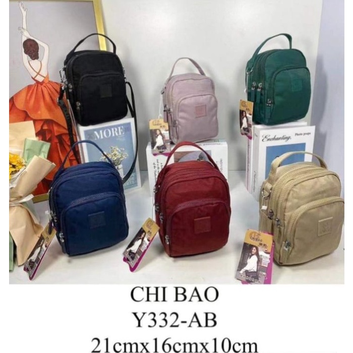 PROMO TAS WANITA CHIBAO KANVAS 2IN1 SELEMPANG DAN TENTENG Y332