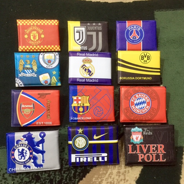 Dompet anak remaja cowok motif club sepak bola Eropa murah meriah #dompetanak #dompetbola #lebaran