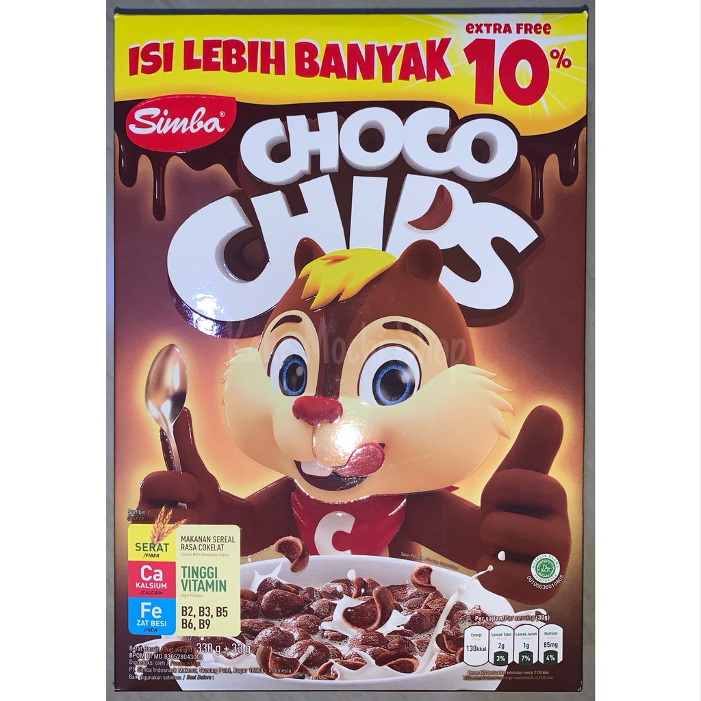 

Simba Choco Chips - 330 gr + 33 gr - Sereal rasa cokelat