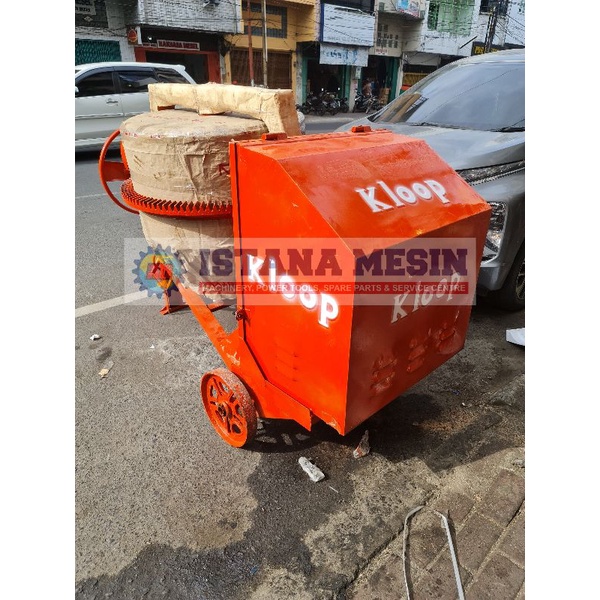 MESIN PENGADUK PENGOLAH MIXER COR SEMEN MOLEN 500L KLOOP TANPA MESIN