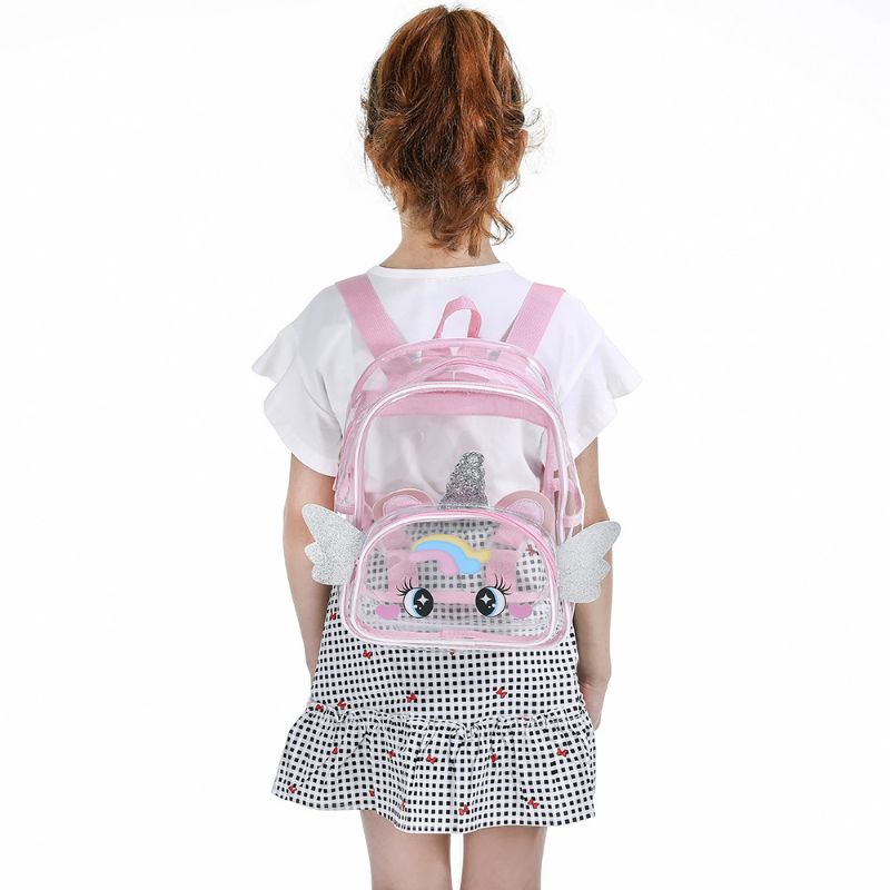 Tas ransel unicorn transparan/Tas ransel anak