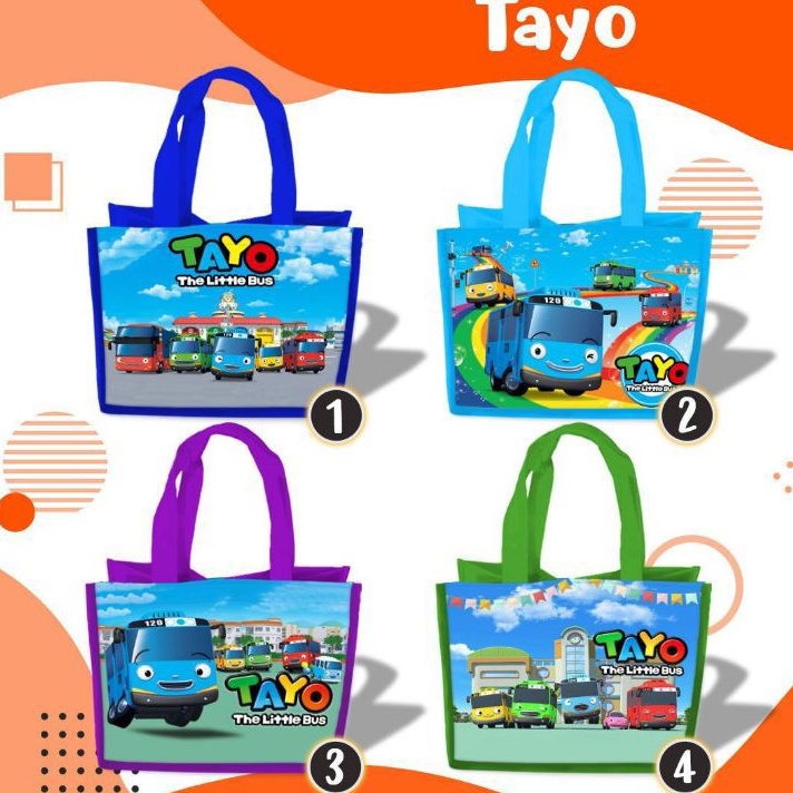 

Tas Goodie Bag Souvenir Tayo Bingkisan Ultah Anak Nasi Box Nasi Kotak Tasyakuran Karakter Anak Berkualitas