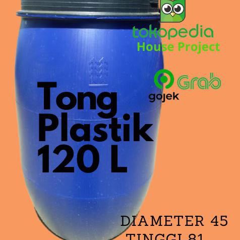 ✅Baru Drum Air /120 L Liter / Tong Sampah / Tong Biru Tebal / Baru