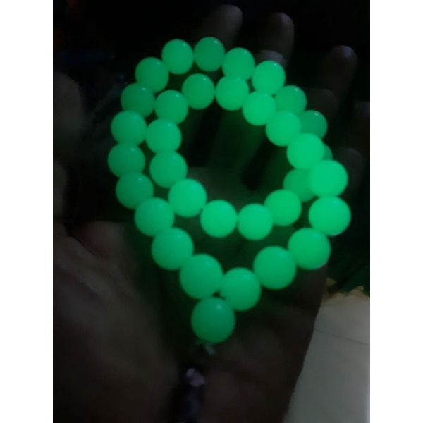 TASBIH MUSLIM FOSFOR ASLI BATU DIM 8MM 33butir