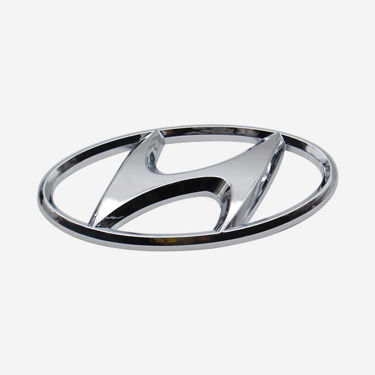 1pc Stiker Emblem Logo HYUNDAI Bahan ABS Untuk Bagasi Depan / Belakang Mobil HYUNDAI