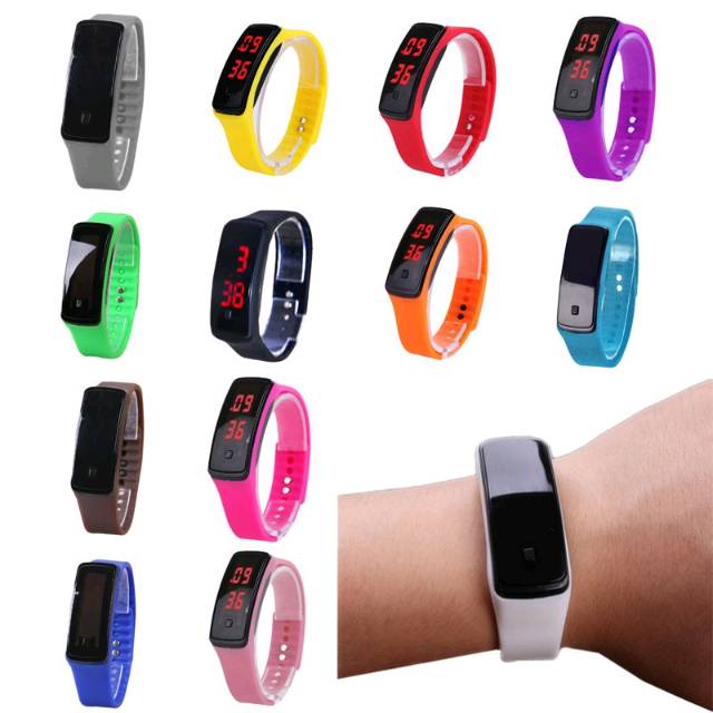Jam Tangan Led Digital Watch Pria Wanita Fashion Sport