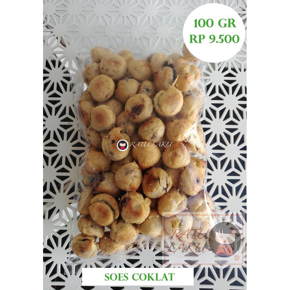 

Soes Cokelat 100 Gr / Snack Kiloan / Cemilan Enak Asli!