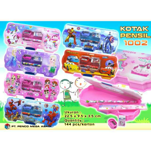 

KOTAK PENSIL MAGNET 2 SUSUN DENGAN ISI LENGKAP