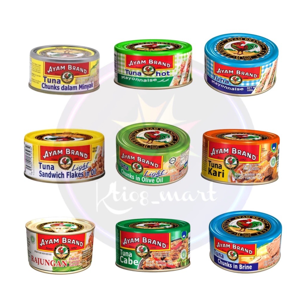 

Ayam Brand - Ikan Tuna Kaleng Varian Rasa 150gr / Makan Instan