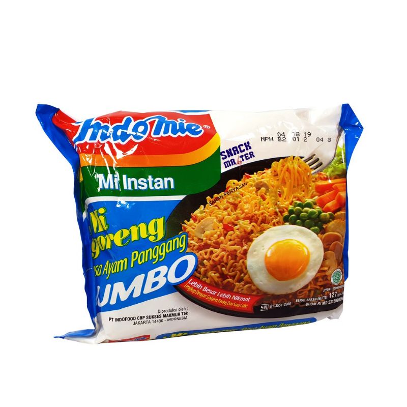 

Indomie Goreng JUMBO 129gr AYAM PANGGANG - MIE INSTAN GORENG spesial besar KERITING