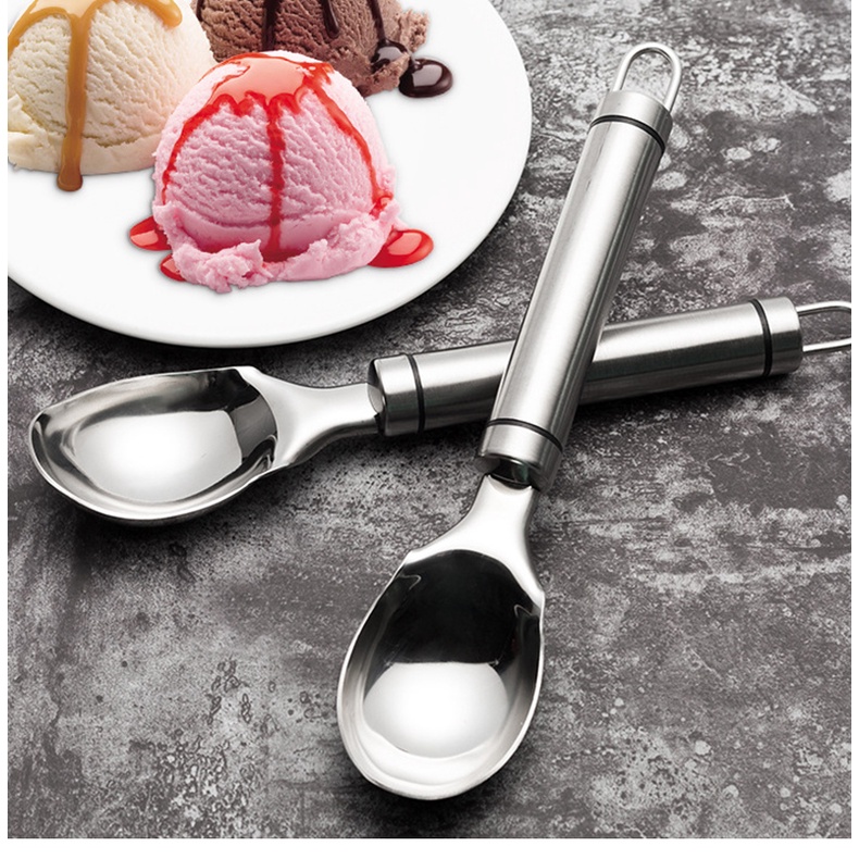 HOVELSHOP Sendok Takar Es Krim Stainless Steel Ice Cream Scoop Anti Freeze