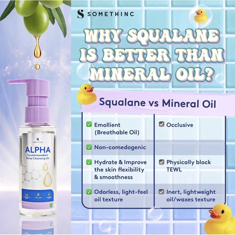 SOMETHINC Alpha Squalaneoxidant Deep Cleansing Oil 40ml / 160ml BPOM