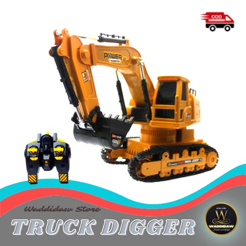 MAINAN MOBIL MOBILAN EXCAVATOR EKSAVATOR RC BEKO BECO REMOT REMOTE CONTROL KONSTRUKSI PENGERUK TANAH