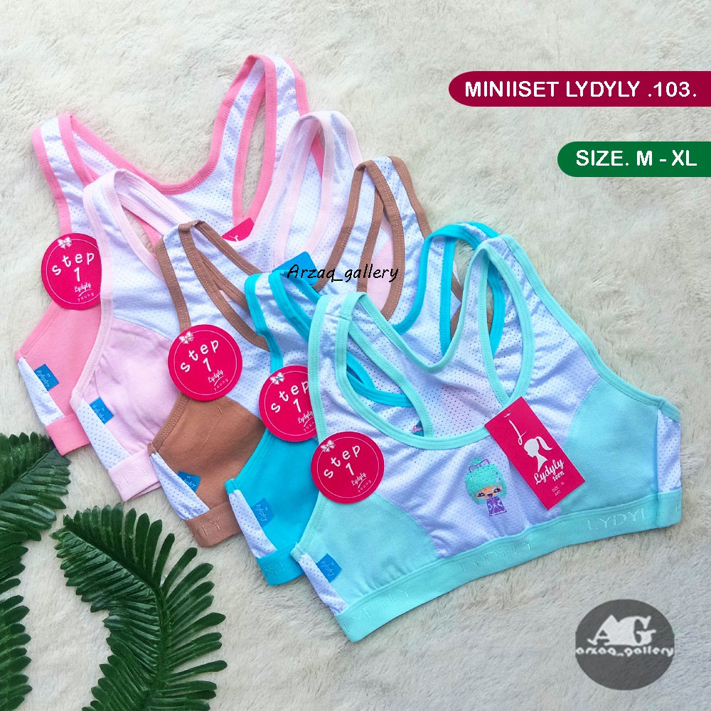 Miniset Lydyly MZ 103 | Pakaian dalam remaja Tangtop anak anak Lydyly | Goldennick | Miniset Anak Perempua | Pakaian Dalam Anak Perempuan | Singlet | Bra Anak Perempuan |